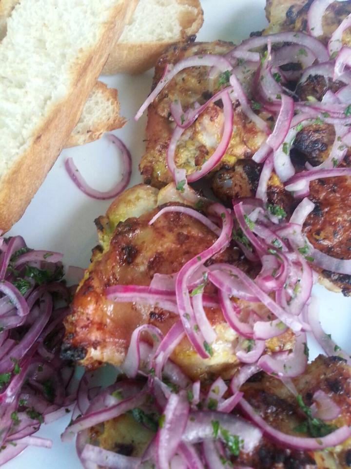 Tandoori kip met uien relish | Kook experimenten